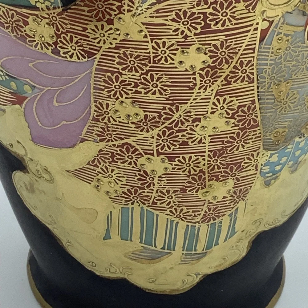 Rising Sun Japanese Hand Painted Vase